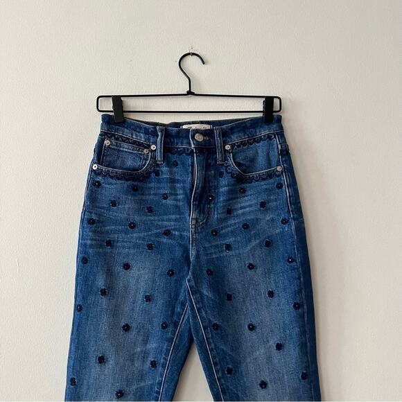 Madewell The High-Rise Slim Boyjean: Beaded Edition - Picture 4 of 11